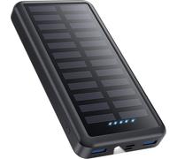 Subzonal-Pxwaxpy Batterie Externe 26800mah, Usb C Chargeur Solaire 15w Pd 3.0a Charge Rapide, 3 Sorties 3 Entrées Batterie Charge Externe Avec Led Lampe De Poche Power Bank Compatible Avec Iphone Sam