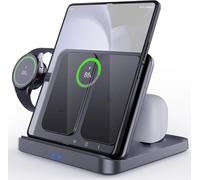 Subzonal-Qoosea Chargeur Sans Fil, Chargeur Induction Stand Pour Samsung Galaxy Z Fold 7/6/5/4/3/2, Z Flip 6/5/4/3/2, Iphone/Google/Xiaomi Séries, Wireless Charger Station Pour Galaxy Watch 6/5/4/Act