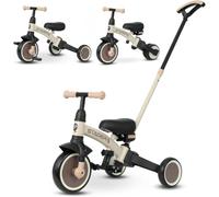 Subzonal-Qplay Tricycle Évolutif Trike Stager Vélo D'équilibre 2 En 1 Avec Barre De Poussée Pour Bébés Et Jeunes Enfants Idéal Pour 1 À 4 Ans