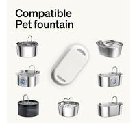 Subzonal-Remplacement Du Filtre X 8, Fontaine À Eau Pour Chat, Sus 304 En Acier Inoxydable, Lave-Vaisselle, Débit D'eau Réglable, Ultra-Silencieuse