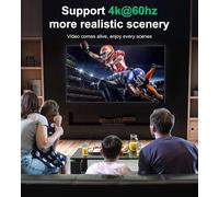 SUBZONAL-Répartiteur HDMI 4K @ 60 Hz, répartiteur bidirectionnel ultra fin 1 entrée 2 sorties, commutateur HDMI manuel prend en charge la HD, compatible avec Xbox PS5/4/3 lecteur Blu-Ray Fire Stick,