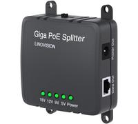 SUBZONAL-Répartiteur PoE Gigabit 30 W vers Sortie DC 5/9/12/18 V, Entrée à Large Tension, Alimentation IEEE802.3af/at PoE vers DC pour Caméras de Sécurité, Systèmes de Contrôle d'accès
