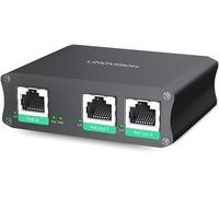 SUBZONAL-Répéteur PoE Industriel Gigabit 2 Ports, Alimentation Passthrough et Division d¿un PoE 30W vers deux Caméras PoE ou Points d¿Accès sans fil, Répéteur ou Amplificateur PoE pour une Extension