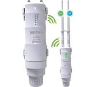 SUBZONAL-Repeteur WiFi Amplificateur Puissant Extérieur Longue Portée AC600, Double Bande 2.4+5G 600Mbps Outdoor Antennes WiFi/Point d'Accès(AP)/Extendeur Booster WiFi/Routeur Pont sans Fil