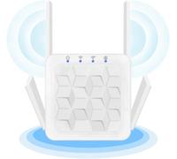 SUBZONAL-Répéteur WiFi Puissant 300Mbps Amplificateur WiFi Puissant 2.4GHz WiFi Range Booster WiFi Répéteur Extenseur sans Fil avec Port Ethernet, WiFi Extender WiFi Booster, RJ45, Protection WPS