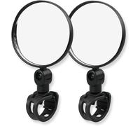 Subzonal-Rétroviseur Vélo Et Trottinette Électrique, Accessoire Vélo Et Trottinette Électrique, 2 Pièces, Miroir Convexe 360° Rotatif, Réglable Et Monté Sur Guidon, Vue Arrière Pour Vélo (15-32mm)