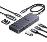 SUBZONAL-Revodok Pro 108 10Gbps Hub USB C HDMI 4K 60Hz Lecteur de Carte SD TF PD 100W Adaptateur Multiport USB3.2 8 en 1 Dock USB C Compatible avec MacBook iPad Air iPhone 17 Pro Max Galaxy S25