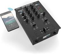 SUBZONAL-RMX-10 BT - Table de mixage DJ Bluetooth à 2 canaux de forme compacte, Canaux avec égaliseur à 3 bandes et régulation du gain, Contrôle LED du signal Master, Structure métallique robuste