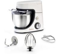 SUBZONAL-Robot pâtissier, Capacité bol 4,6 L, 8 vitesses + Pulse, Technologie Fouet Whisk pour un fouettage parfait, Batteur et pétrin en fonte d'aluminium, 1100 W, Masterchef Gourmet blanc QA510110