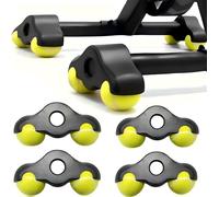 Subzonal-Rocker Plate Feet - Lot De 4 Adaptateurs Pour Vélo D'intérieur - Avec 8 Balles De Tennis - Pour Entraînement De Vélo Wahoo Kickr Core