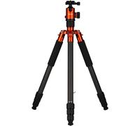 SUBZONAL-Rollei C6i Trépied 3 en 1 en Carbone Compact et léger avec rotule Arca Swiss Monopode, trépied Macro avec Pointes et étui Orange
