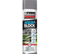 SUBZONAL-Rubson Aquablock Revêtement d'Étanchéité en Spray Gris 300 ml, spray d'étanchéité pour colmater fuites et fissures, caoutchouc liquide pour réparations séchage rapide