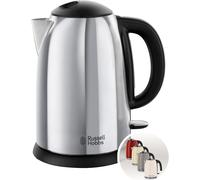 SUBZONAL-Russell Hobbs Bouilloire Electrique Elegance Victory (1,7L, 2400W, Design Acier Brillant, Ebullition Rapide, Niveau d'eau Visible, Marqueurs 1/2/3 tasses, Filtre Anticalcaire amovible) 23930