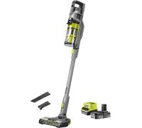 SUBZONAL-RYOBI - Aspirateur Balai sans-Fil One+ 18 Volts - Se maintient Droit - 1 Batterie 2,0 Ah et Son Chargeur - Livré avec 1 Brosse motorisée, 1 tête de 24 cm, 1 suceur Plat - RSVS18-1C20G