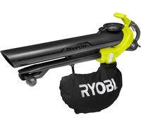 SUBZONAL-RYOBI Aspirateur Souffleur Broyeur Filaire RBV3000CESV ¿ Moteur 3000W, Vitesse Air 375 km/h, Sac 45L, Broyage 16:1 ¿ Nettoyage Feuilles Efficace et Puissant