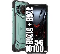 SUBZONAL-S200 X Telephone Portable Incassable 5G (2025), 32GB512GB/TF 2TB, 10100mAh/33W, 100MP20MP¿Ecran arrière 1,32'',Android 14 Smartphone,6.72¿120Hz,Téléphone WiFi6/NFC/DDR5/Face ID/OTG (Vert)