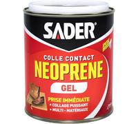 Subzonal-Sader Colle Contact Néoprène Gel ¿ Colle Extra Forte Tous Matériaux ¿ Prise Immédiate ¿ Idéale Pour Supports Poreux Ou Verticaux ¿ Spatule Incluse ¿ Boîte De 750 Ml