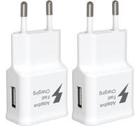 Subzonal-Samsung15w Chargeur Rapide Prise Usb 2-Pack Pour Samsung Galaxy S22, S21, S20, S10, S10e, S9, S8, S7, S6, Edge/Plus/Active/A13/A14/A53 5g/Note 5/8/9/10/20 Et Autres Appareils De Charge Rapid