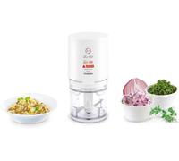 SUBZONAL-Seb Mini hachoir, Hacher, Ciseler tous les types d'ingrédients, Capacité utile 50 g, Utilisation facile par simple pression, Fabriqué en France, Valentin 855308