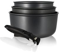 Subzonal-Set De 4 Pièces - 3 Casseroles 16/18/20 Cm + 1 Poignée Amovible ¿ 6020284 ¿ Casseroles En Aluminium Compatibles Tous Feux Dont Induction Fabriquées En France