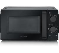 SUBZONAL-SEVERIN Four à micro-ondes 19 L, Four micro-onde 700 W pour décongeler, chauffer et réchauffer, Micro-onde avec 6 niveaux de puissance, Minuteur 30 min, Plateau tournant (Ø 24,5 cm), Noir, M
