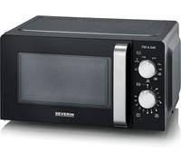 SUBZONAL-SEVERIN Four Micro-ondes, Gril 900W, 17L, 9 niveaux de puissance, Minuteur 30 min, Plateau tournant amovible (Ø24,5cm), Noir, MW7781