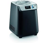 SUBZONAL-SEVERIN Sorbetière 2-en-1 Compacte 135 W, Sorbetière électrique et yaourtière d'une capacité 1,2 L, Machine à glace avec livre de recettes, noir, EZ 7407