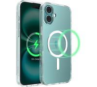 Subzonal-Sheerforce Coque De Protection Pour Iphone 16 Plus (Compatible Magsafe, Design Fin, Protection Antimicrobienne, Antirayure, Magnétique Et Anti-Impacts, Transparent)