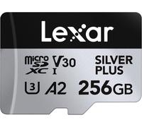 SUBZONAL-Silver Plus Carte mémoire Micro SD 256 Go jusqu'à 205 Mo/s, Carte mémoire Flash MicroSDXC UHS-I avec Adaptateur, C10, U3, A2, V30, Full HD, 4K UHD, Carte TF Haute Vitesse pour Drone, caméra