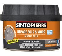 SUBZONAL-SINTO Repare Sols et Murs Rendu Lisse - Teinte Gris - 280 gr - Idéal pour Réparer les Eclats, Fissures, Trous - Séchage Rapide - Tous Types de Pierres : Marbre, Carrelage, Pierre Bleue, Gran