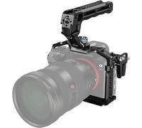SUBZONAL-SMALLRIG A7 III/A7R III Cage Kit pour Sony Alpha 7 III/Alpha 7R III, Full Cage with Top Handle for Arri and Cable Clamp, Built-in Cold Shoe and NATO Rails - 4198