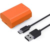 SUBZONAL-SMALLRIG Batterie 2400 mAh USB-C Compatible avec NP-FZ100 pour Sony A7R V, A7 IV, A7S III, pour Sony A7R IV, A7R III, A7 III, A7C, A7C II, A7CR, A6700, FX3, FX30, ZV-E1, ZV-E10 II, Orange ¿