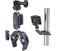 SUBZONAL-SMALLRIG Super Clamp Ballhead Magic Arm Pince de Caméra, Pince de Moniteur en Forme de Crabe avec 1/4""-20, 3/8""-16 Trous Filetés pour Caméras d'action, Moniteurs, Lumières LED, Microphones-