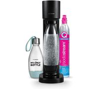 SUBZONAL-sodastream GAIA Machine à Eau Pétillante et Soda Pack 1 Bouteille 1L + 1 Bouteille 0,5L Compatibles Lave-Vaisselle + 1 Recharge de Gaz 60L à Clipser Noire