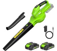 SUBZONAL-Souffleur de Feuilles,Souffleur de Feuilles sans Fil avec Batterie2×2,0 Ah et Chargeur¿3 Vitesse Max 360m³/h¿Portable 1,4kg¿pour Cour, Pelouse, Jardin¿Parkside