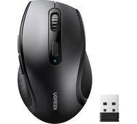 SUBZONAL-Souris sans Fil Ergonomique 2,4G 1600 DPI Réglable Compatible avec Mac PC Portable Tablette, Noir
