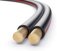 SUBZONAL-SP062-010 Câble d'enceinte 2x2,5 mm² (99,9% de cuivre OFC, Fil toronné de 0,20 mm) Câble d'enceinte Hi-FI, 10 m, Noir