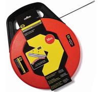 SUBZONAL-Spira-Flex Super Flexible 30m Tire Fil Electrique Kit Rétractable, 4mm Ø Aiguille Tire Fils Electricien, Baguette Tire Cable Rod Electrique, Baguettes Passe Cable, Câble de Fil Tirant, CK T5