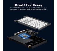SUBZONAL-SSD Interne 512Go, 2.5 Pouces, SATA III, 3D NAND Jusqu'à 550 Mo/s, Compatible pour Ordinateur Portable, Ordinateur, PC- E100