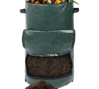 SUBZONAL-Stand Up Composteur, 120L Sac Jardinage Sac de Compost Jardin Pliable Poubelle de Jardin Grande Sacs Bac à Compost Organique Ecologique avec Adapté à la Cuisine