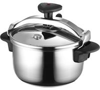 SUBZONAL-Star Recta - Autocuiseur Traditionnel 4L, Acier Inoxydable 18/10, pour Tous Types de Cuisinières, Induction, 3 Systèmes de Sécurité