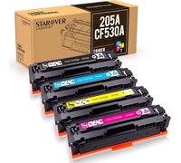 SUBZONAL-STAROVER Compatible Cartouche de Toner Remplacement pour HP 205A CF530A CF531A CF532A CF533A pour HP Color Laserjet Pro M181FW M181 M180 180N M154A M154NW M154 (1Noir 1Cyan 1Magenta 1Jaune,