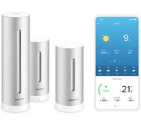 SUBZONAL-Station Météo avec Capteur Extérieur Sans Fil et Module Supplémentaire ¿ Suivi du Climat Intérieur et Extérieur, Compatible Alexa, Google Home & Apple HomeKit, NBU-NWS-NIM-EU