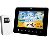 Subzonal-Station Météo Sans Fil Intérieure/Extérieure Avec Écran Tactile Couleur, Thermomètre, Hygromètre, Baromètre, Capteurs À Distance, Heure Du Lever Et Du Coucher Du Soleil, Niveau Des Marées, R