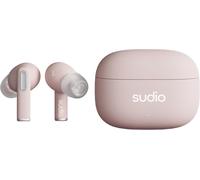 SUBZONAL-Sudio A1 Pro Écouteurs sans fil, Bluetooth 5.3, suppression du bruit, étanches, contrôle tactile, écouteurs sans fil avec étui de charge, parfaits pour une qualité sonore supérieure (rose)