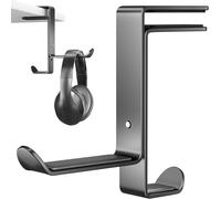 SUBZONAL-Support Casque Gamer Bureau, Porte Casque Multifonction avec Organiseur de Câbles, Support de Casque Gaming Réglable pour Tous Les Casques de Jeu Bluetooth, Casques pour Enfants, Noir