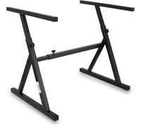 SUBZONAL-Support Clavier, Support Piano avec Hauteur Réglable et Accoudoirs Rembourrés, Convient pour 54-88 touches, Pour Voyage et Stockage, Noir