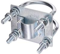 SUBZONAL-Support de Serrage de Mât d'antenne avec Boulons en U Antirouille Matériel Montage de Tuyau Panneau Serrage pour Extérieure Antenne Lora/Mineur Helium/WiFi/ 4G LTE/Radioamateur/TV
