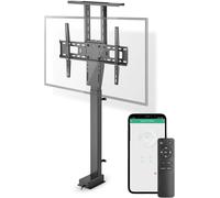 SUBZONAL-Support de télé motorisé - 37-80" - Poids d'écran Maximal Pris en Charge: 60 kg - Conception d'armoire intégrée - Gamme de Levage: 68-158 cm - Télécommandé - ABS/Acier - Noir
