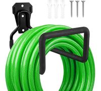 SUBZONAL-Support de Tuyau d'Arrosage, Support de Tuyau d'Arrosage en Métal Robuste, Enrouleur de Tuyau, Organisateur pour Outils de Garage et de Jardin, Crochets Muraux Universels Suspendus